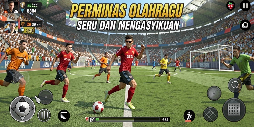 Tampilan gameplay <strong>8364</strong> yang menegangkan dan memukau di arena olahraga.