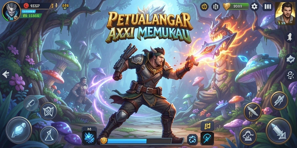 Tangkapan layar gameplay ARPG yang mendebarkan di 93337.