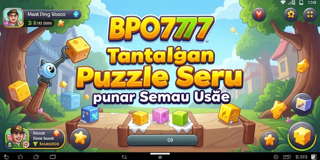 Tampilan gameplay menantang dalam BPO777 dengan teka-teki seru.