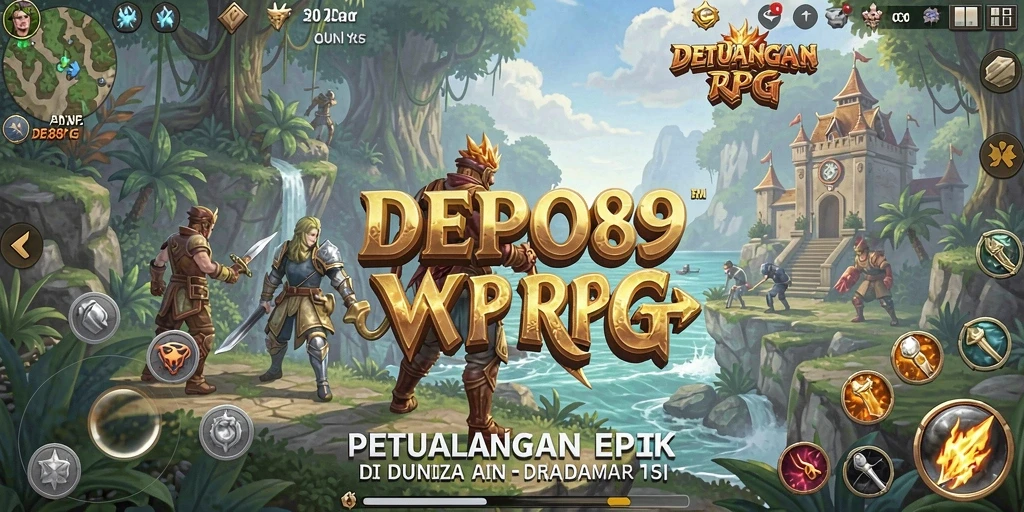 Screenshot dari DEPO89 menunjukkan aksi pertempuran RPG yang mendebarkan.