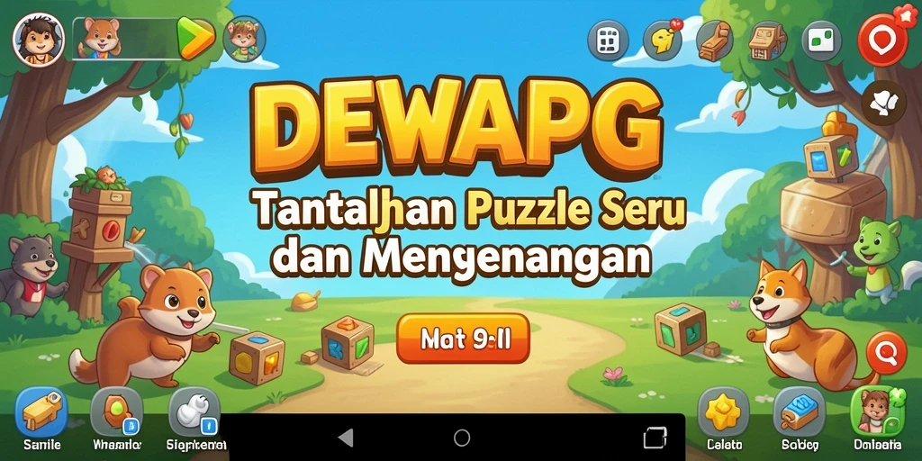 Tampilan gameplay DEWAPG yang menarik dalam menyelesaikan Puzzle.