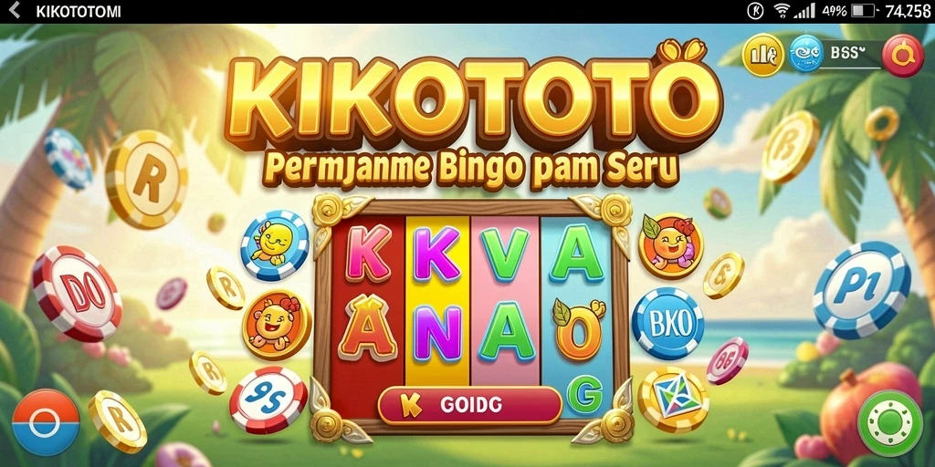 Tampilan gameplay KIKOTOTO yang seru dan menantang.