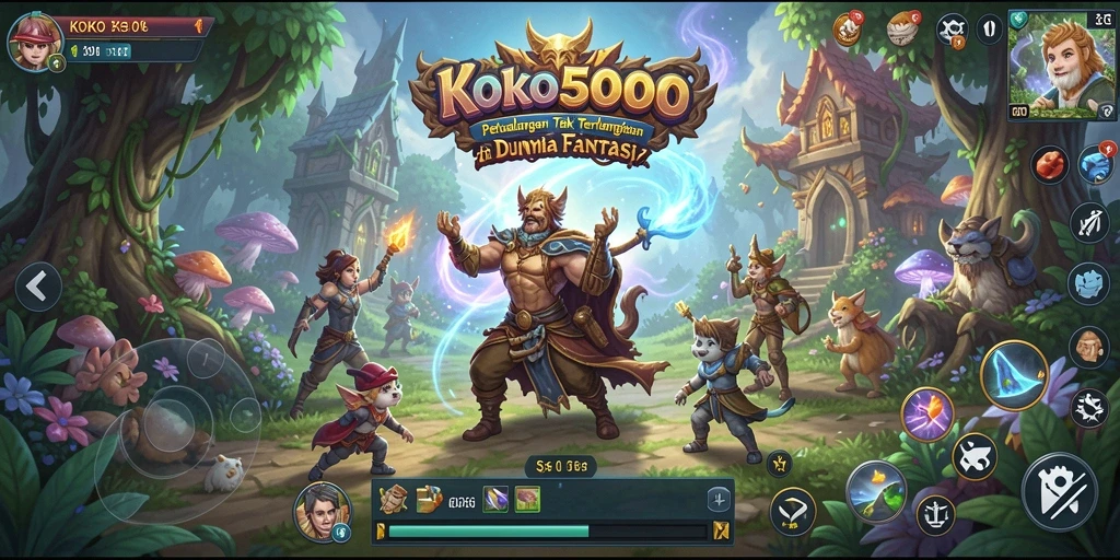 Tampilan seru dari gameplay KOKO5000 dalam petualangan yang mendebarkan.