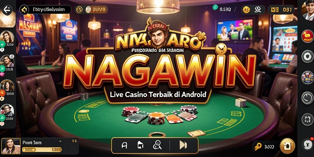 Tampilan gameplay NAGAWIN yang menarik dan interaktif dalam suasana Live Casino.
