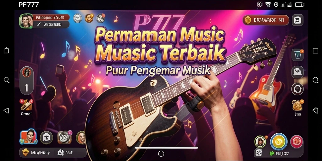 Tampilan gameplay PF777 yang menawan dengan iringan musik.