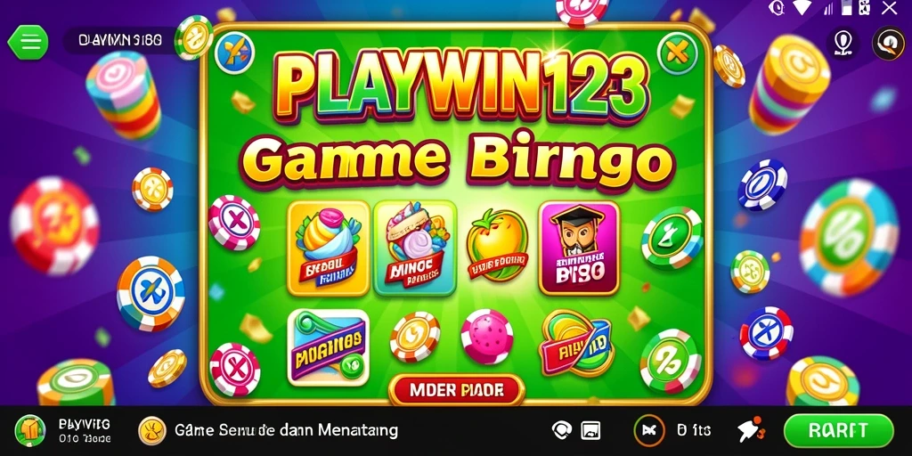 Tampilan gameplay Bingo yang menarik di PLAYWIN123.