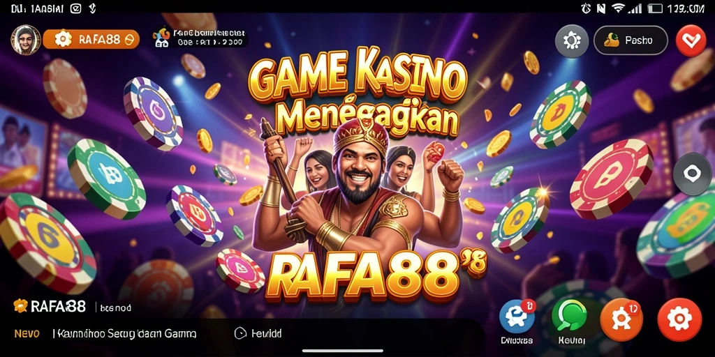 Gameplay Kasino seru di RAFA88 dengan grafis menarik.