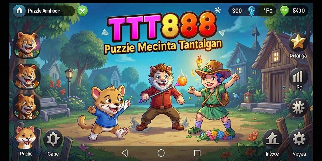Tampilan gameplay TTT888 dengan tantangan Puzzle menarik.