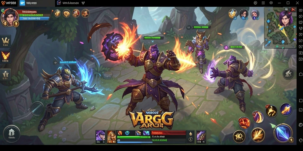 Tampilan gameplay seru dari WP888 dalam dunia ARPG yang menantang.